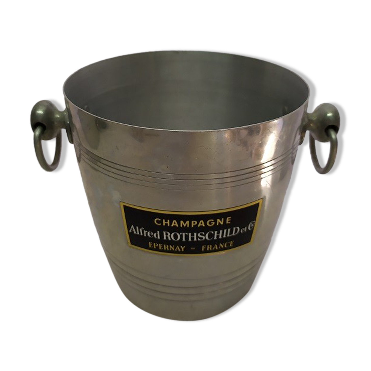 Seau A Champagne En Aluminium Rothschild Epernay Ancien Selency