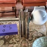 Christian Dior, Silver-plated solifleur sculptural vase, Dior France 1980s