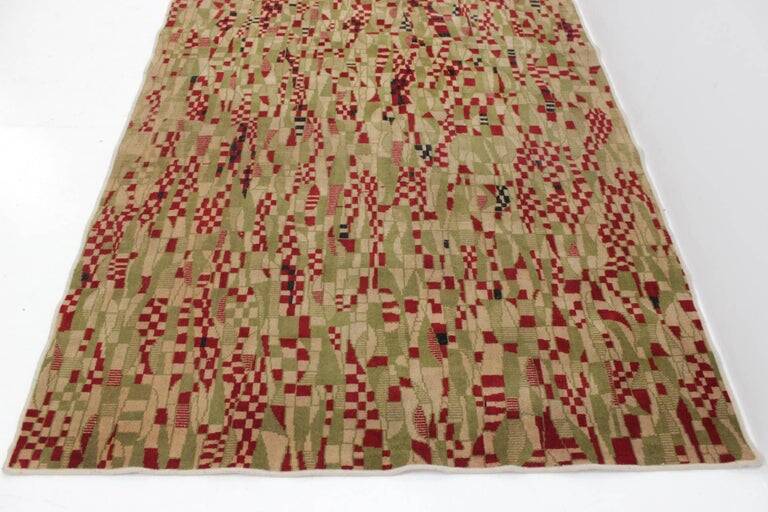 Extraordinary Geometric Design Carpet, 1950s