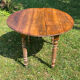 Oval wooden table with shutters Louis Philippe style