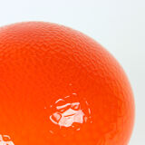Lampe de table mid century en verre opalin orange par Stefan Tabery, Opp Jihlava, 1960s