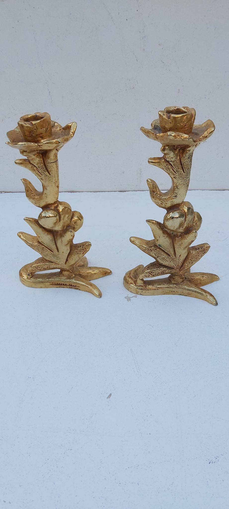 Pair of candlesticks Georges Mathias edition Fondica France