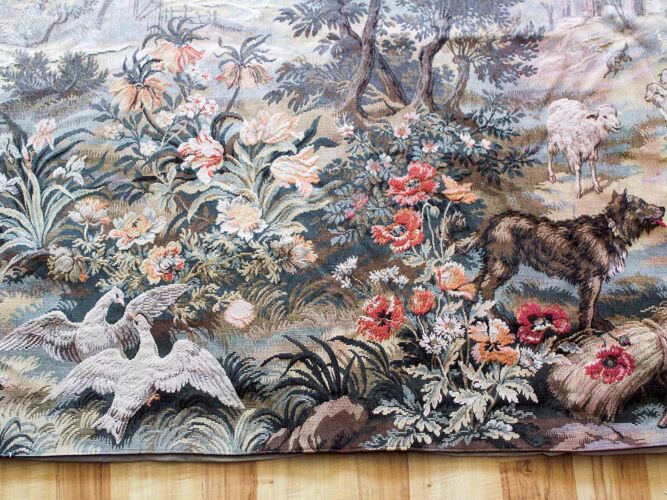 Spring-Summer Tapestry by Jules Pansu Paris - Gobelins Panel