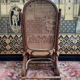 Thonet bentwood and cane rocking chair