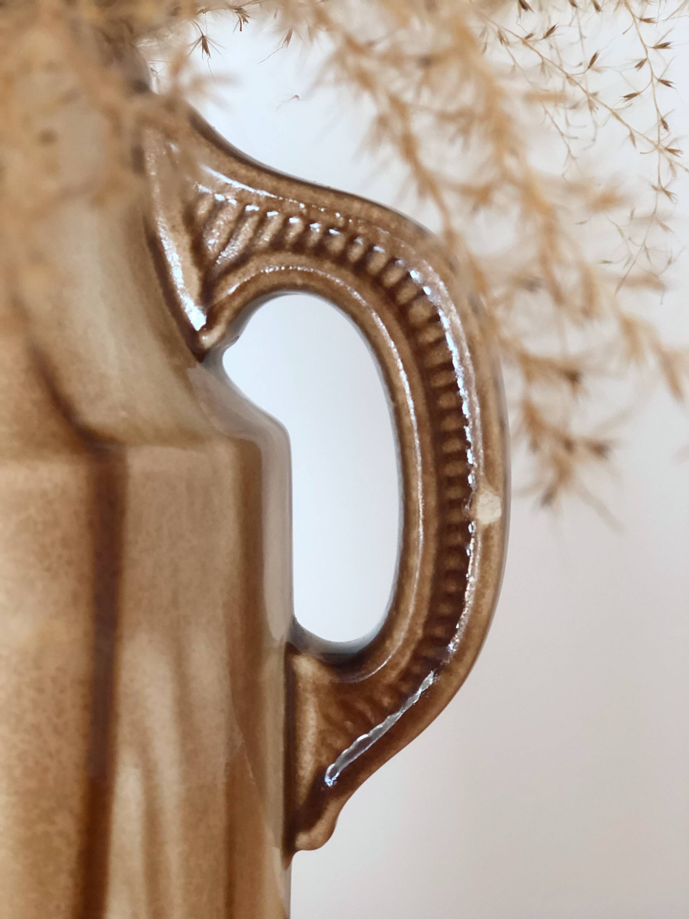 Art Deco slip vase, signed Louis Gueule