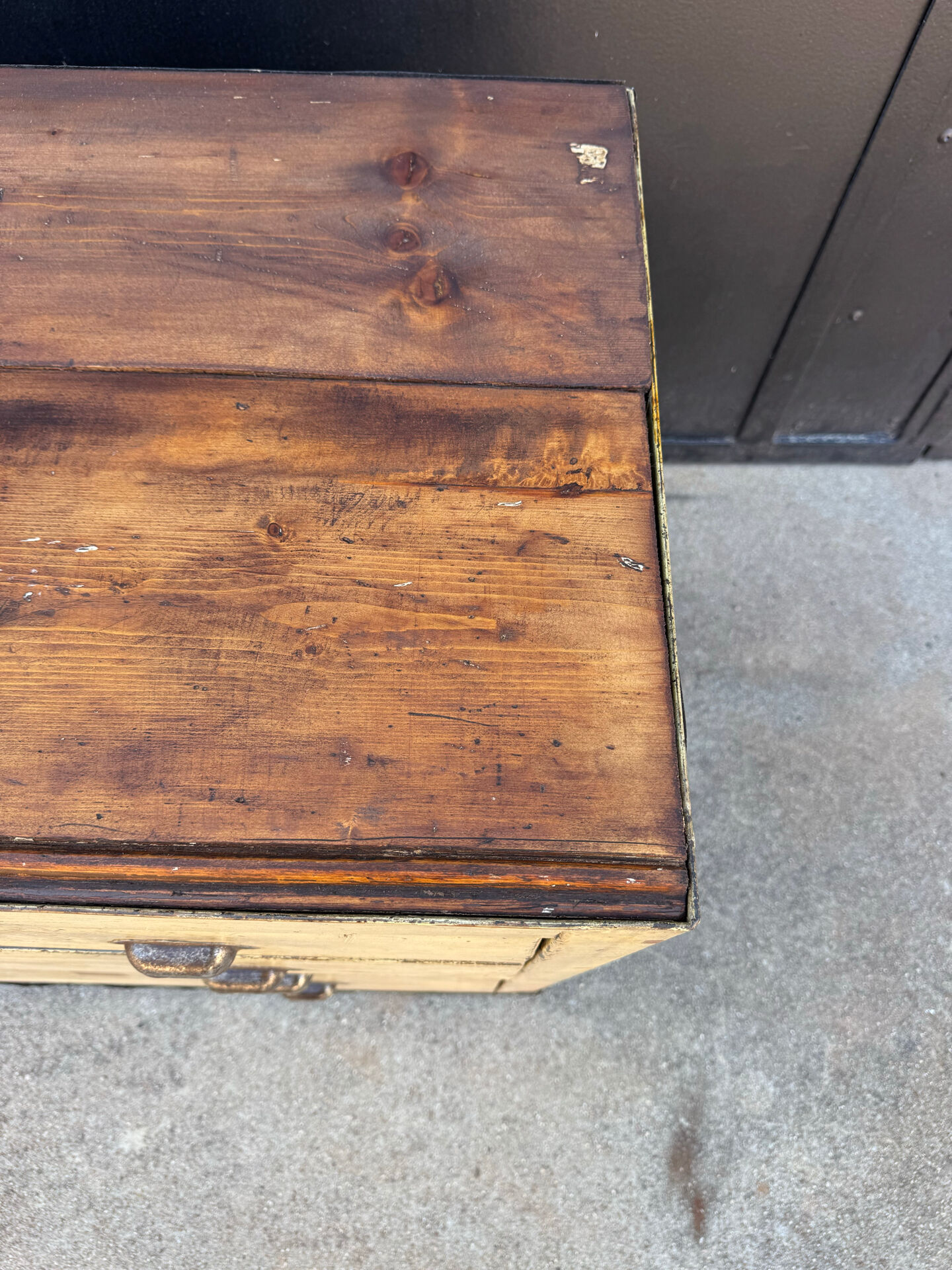 1940s iron and wood workshop furniture