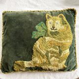 Vintage velvet cushion