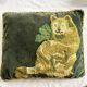 Coussin vintage en velour