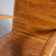 Asian armchair in upcycled wooden slats