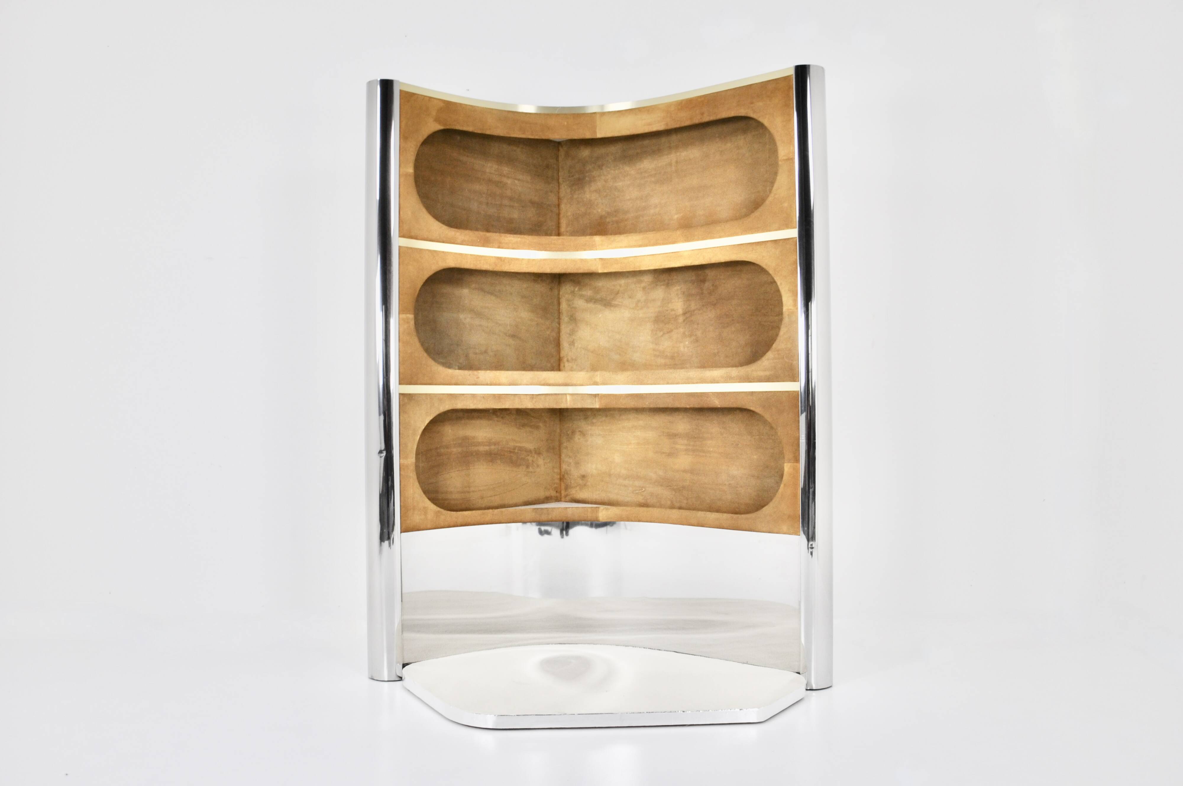 Ensemble de bar avec 2 tabourets dans le style de Willy Rizzo, 1970s