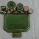 6-piece smoking service from the enamelled pottery of France KG Luneville.