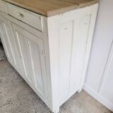 Antique Parisian sideboard in patinated wood