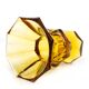 Art Deco vase, crystal, Moser, Czechoslovakia, 1930s