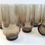 11 vintage smoked glasses