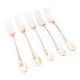 5 table forks Orfèvre Christofle Collection Fidelio baguette