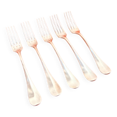 5 table forks Orfèvre Christofle Collection Fidelio baguette