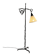 Lampe de sol en fer forgé Arts & Crafts de l'École d'Amsterdam