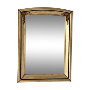 Miroir art déco en bois