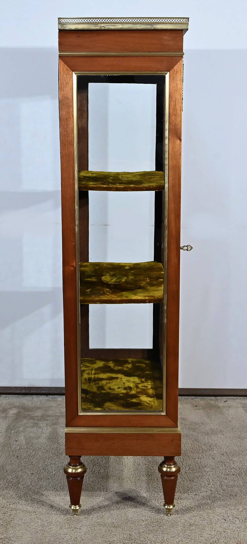 Small Mahogany Showcase, Louis XVI style – Mid 20th century