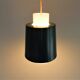 Suspension vintage en verre opalin 1960s