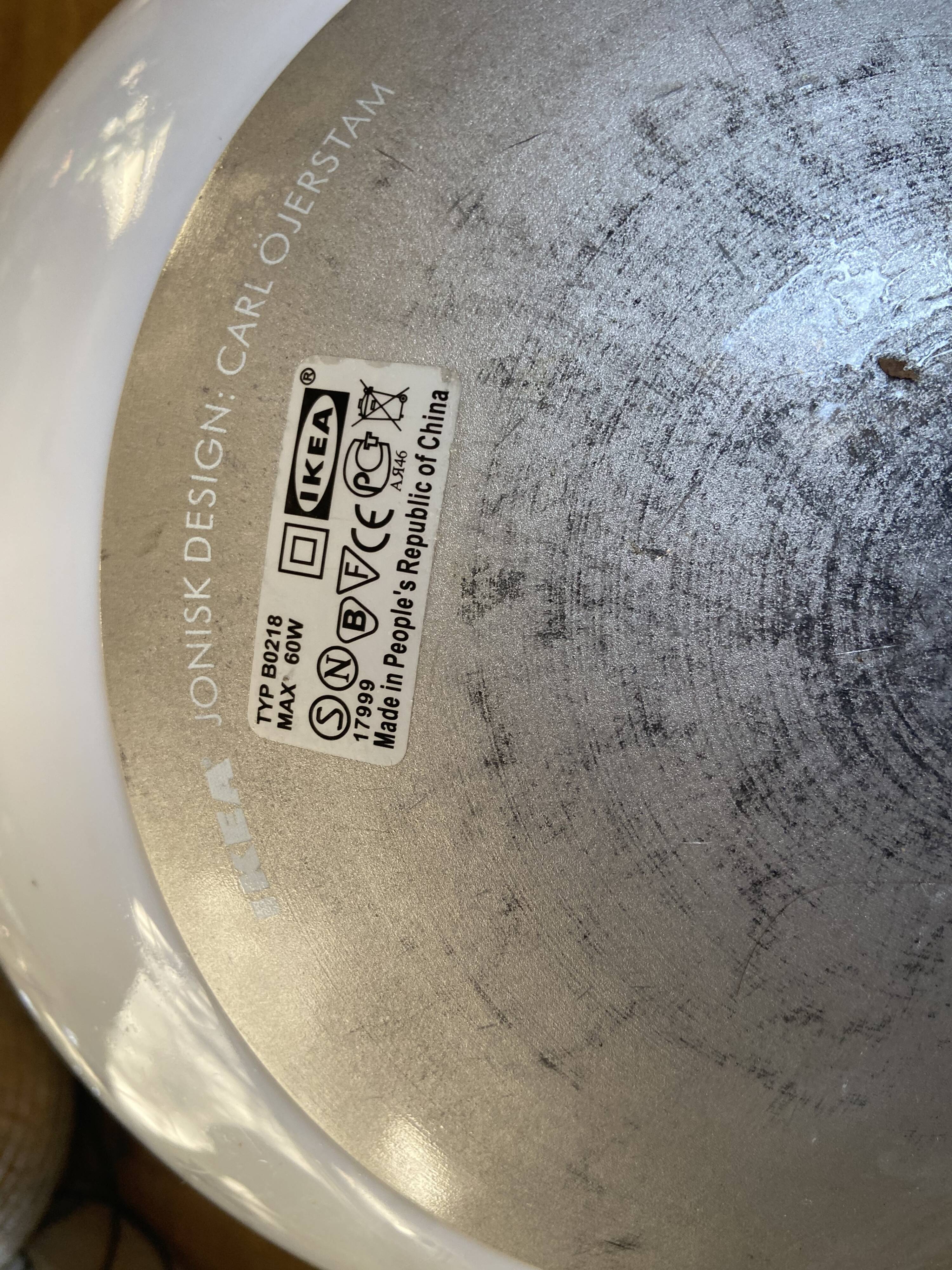 Jonisk ball lamp by Carl Ojerstam for Ikea