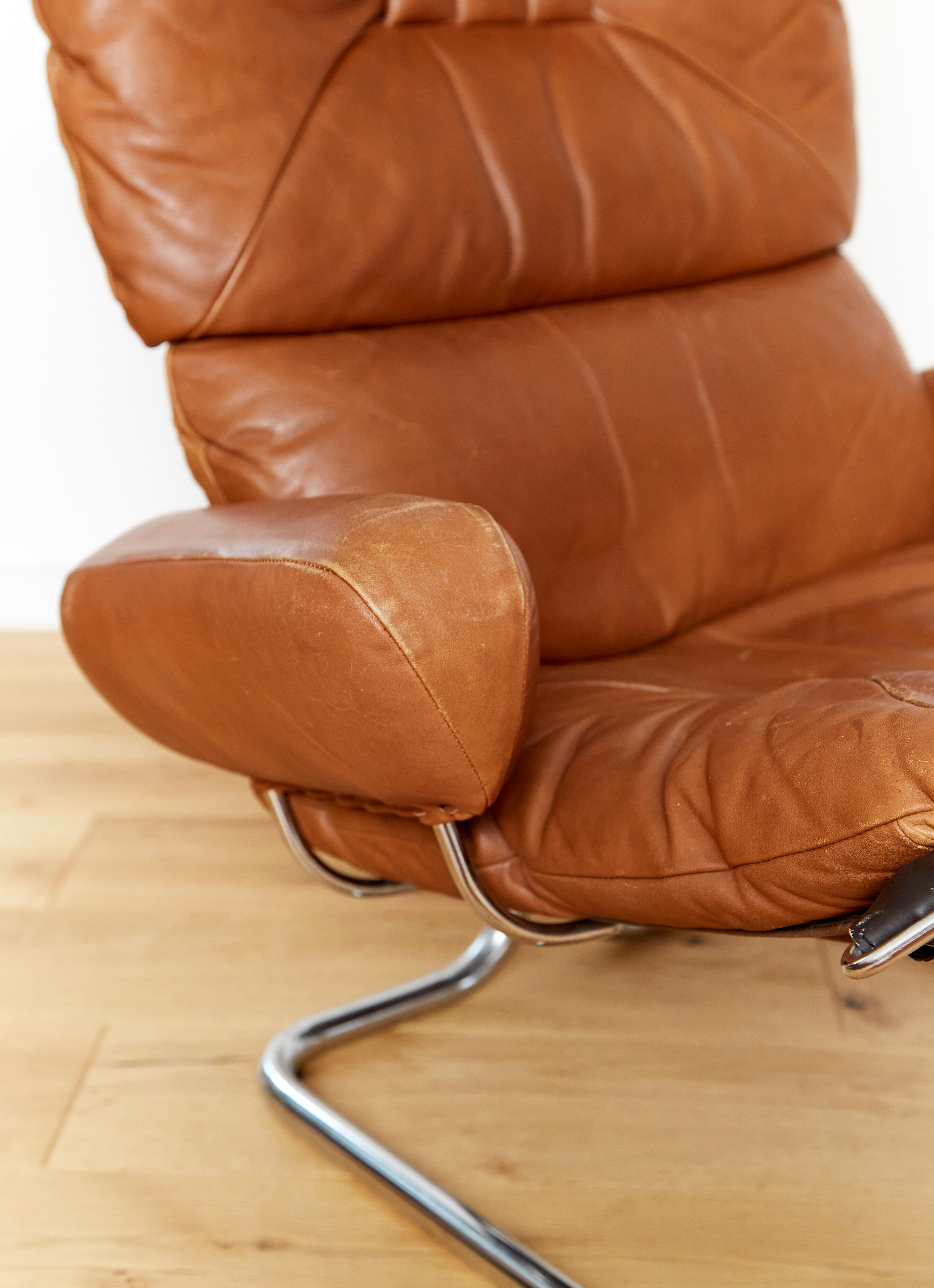 Armchair & ottoman design Harald Relling published by Langlos Fabbriker Stranda Norway