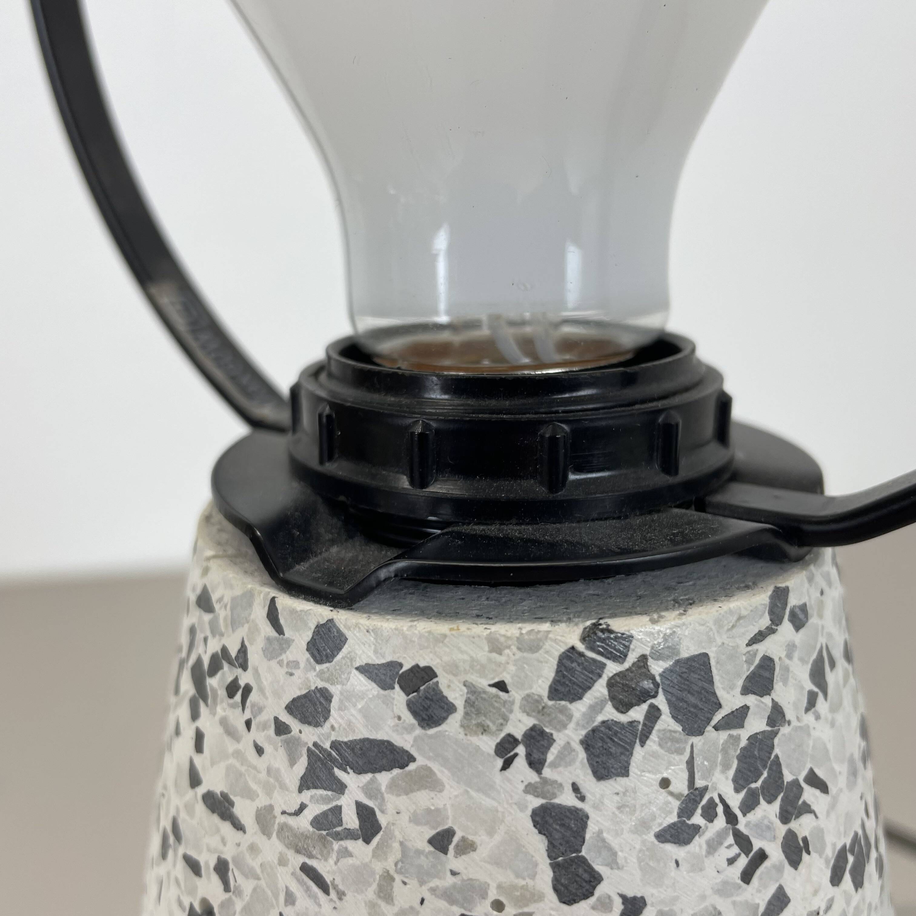 Rare Postmodern Terrazzo Table Lamp 'EON' in Memphis Style by IKEA, Sweden 1990s