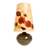 Lampe vintage fleurs séchées – France, années 70