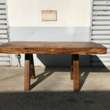 Solid oak farm table
