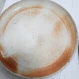 Series of 9 vintage stoneware plates by Les Poteries du Marais, France