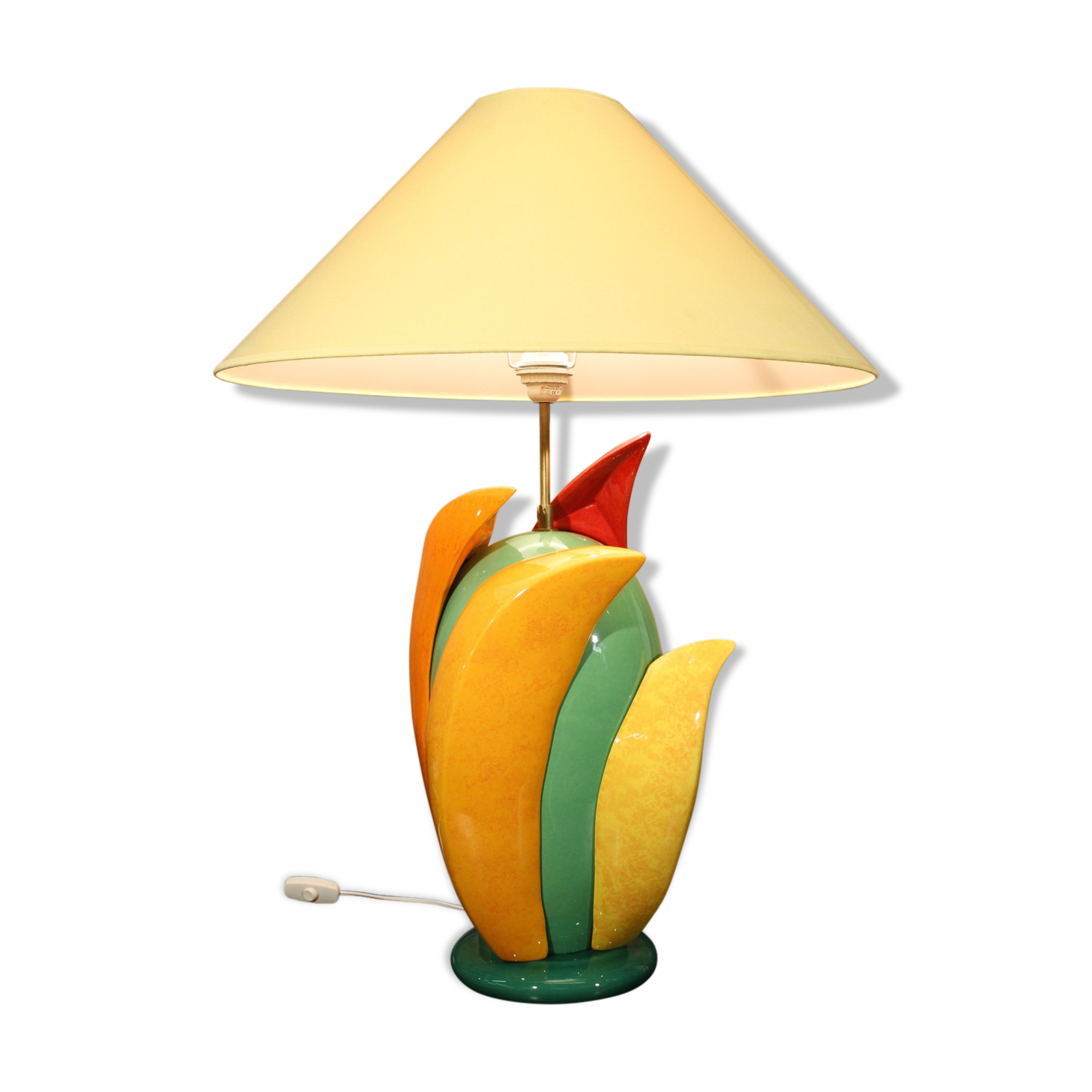 Ceramic lamp by François Chatain, France, 1990s