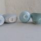 Mid-century modern set of 4 ceramic vases by Rörstrand, Gunnar Nylund, Sweden, 1950s.