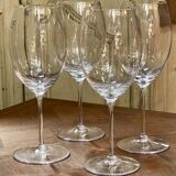 Suite de 4 grands verres à dégustation en cristal de Sèvres