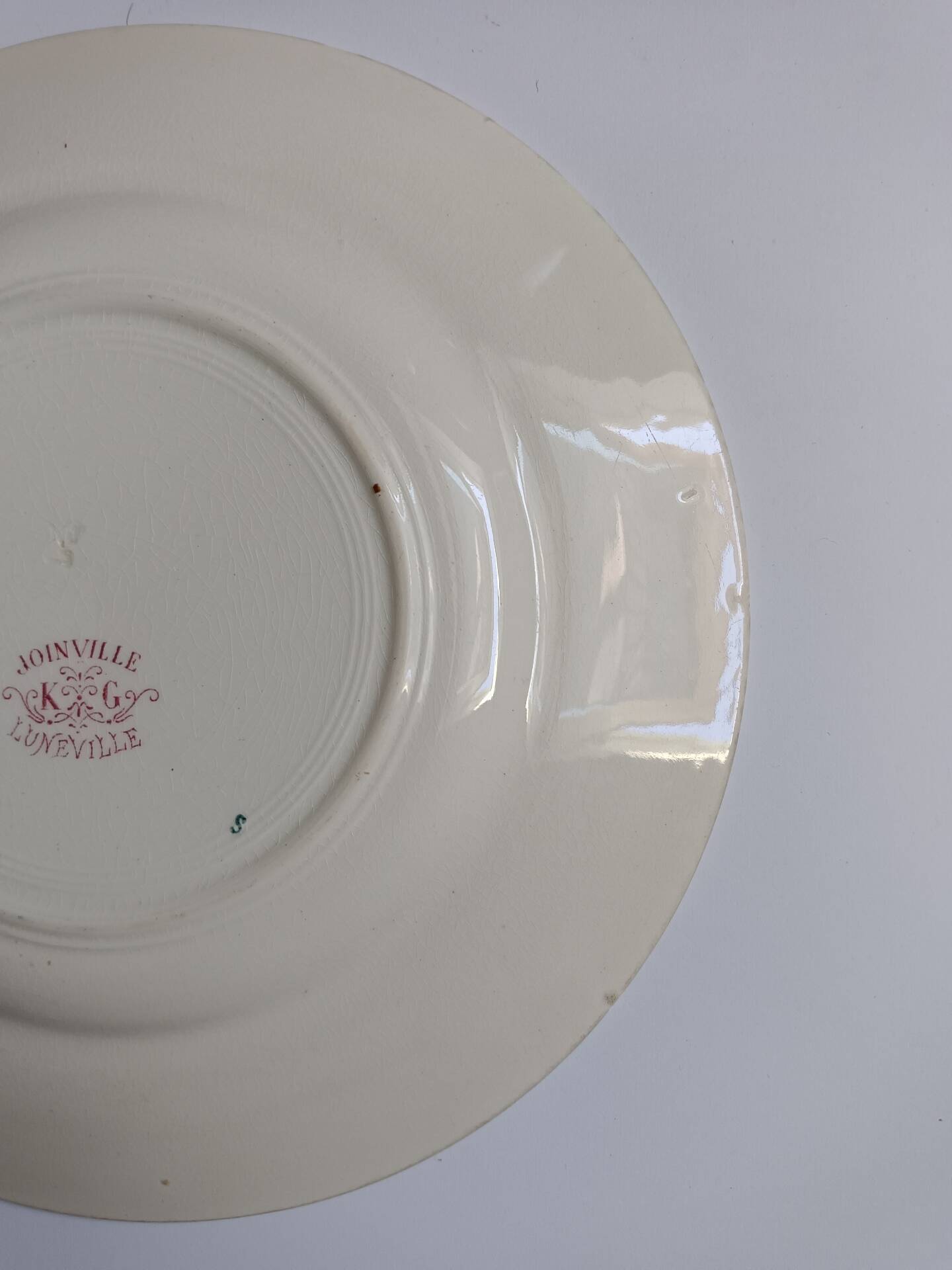 Joinville decorative plate KG Lunéville rose