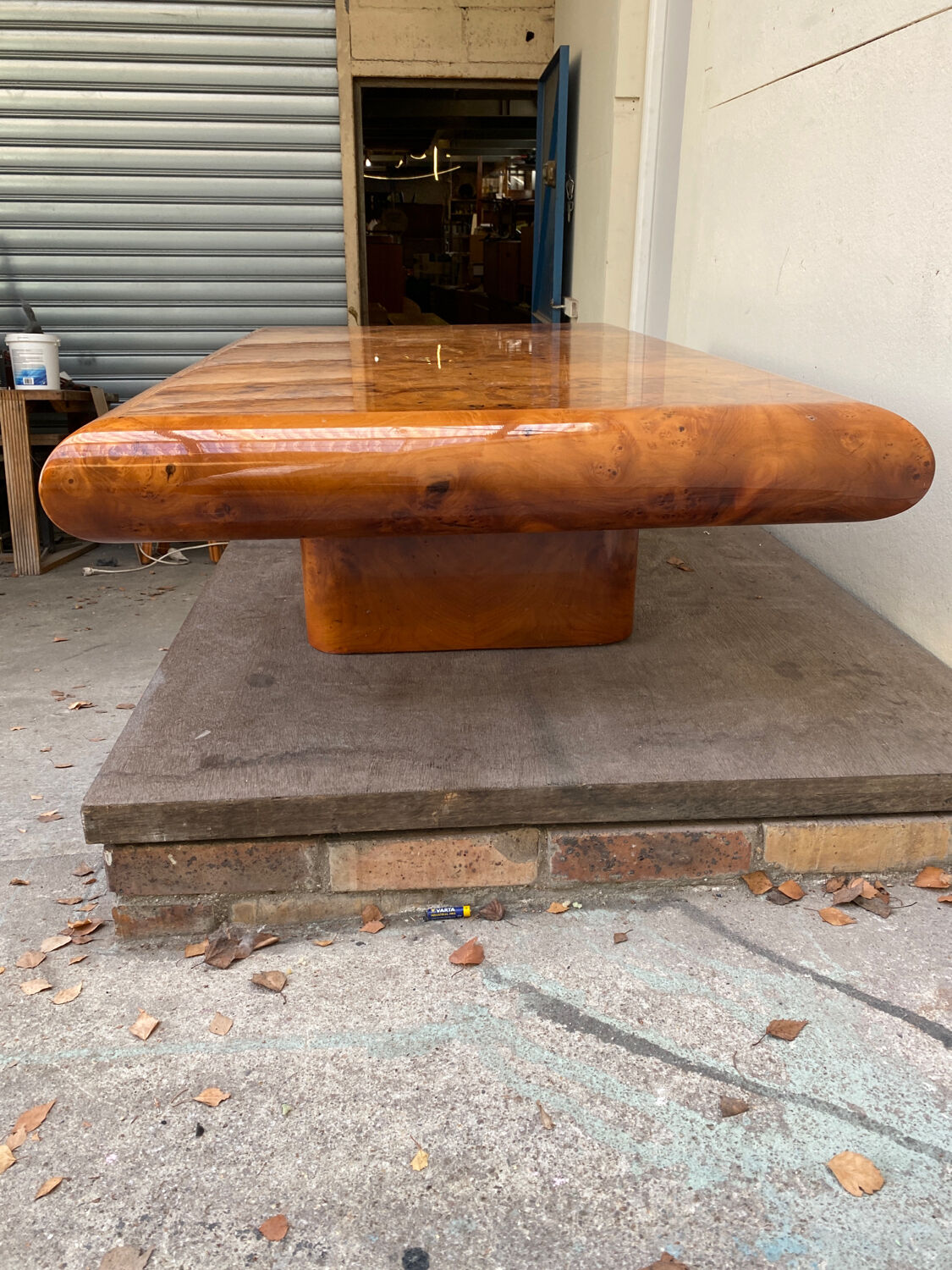Table basse vintage orme
