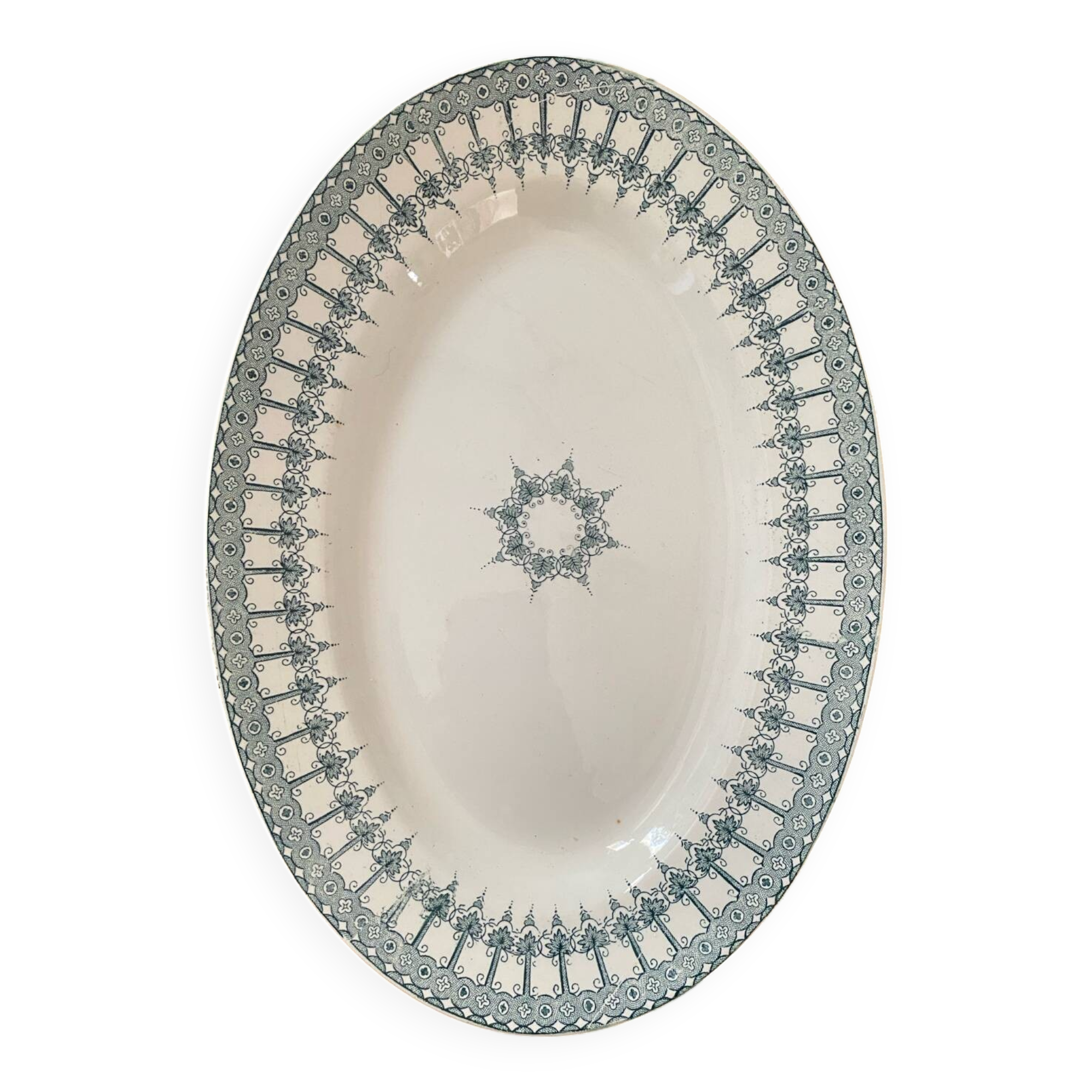 Saint-Amand & Hamage ironstone oval serving dish, Persian model.