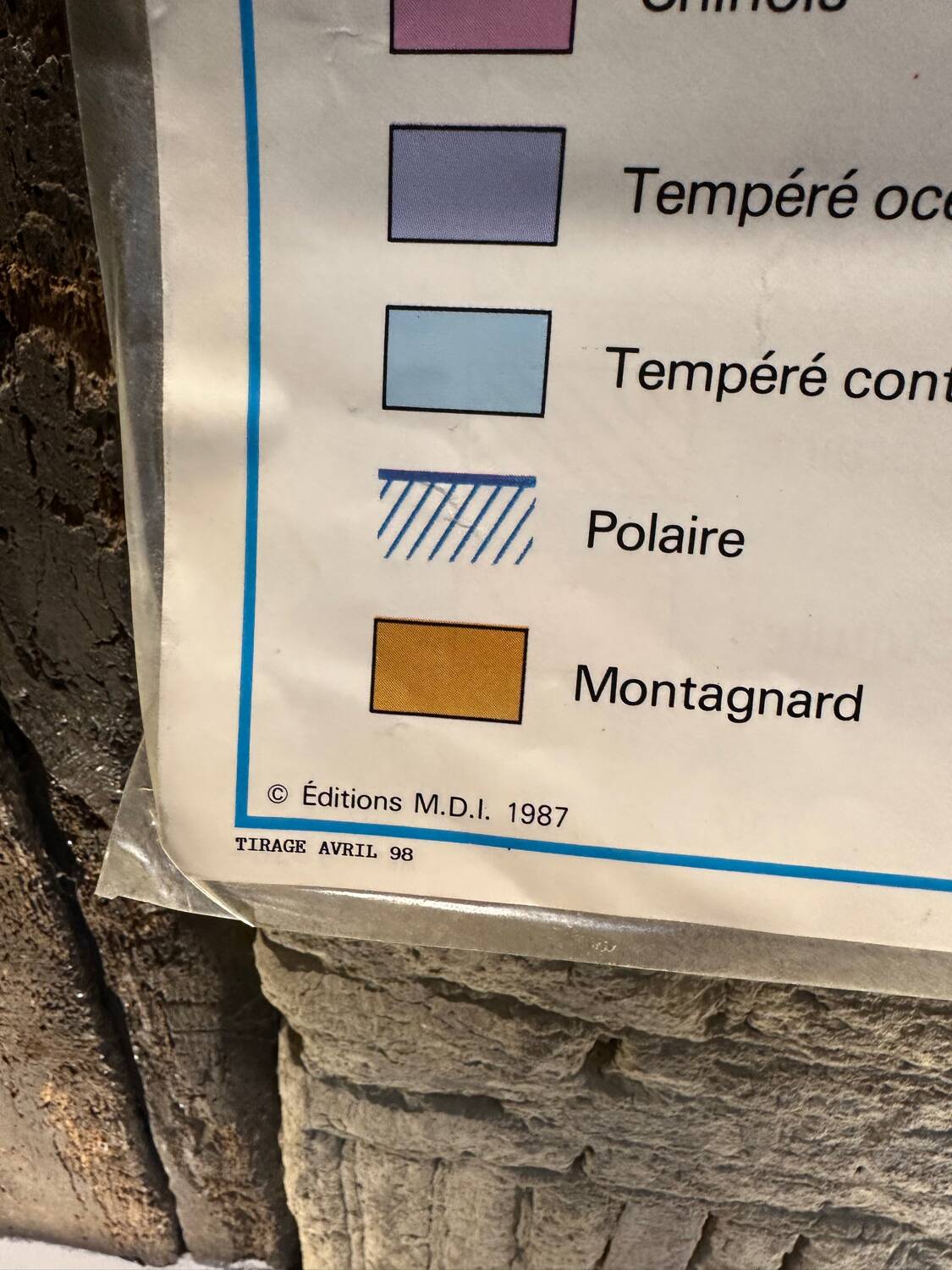 Vintage school map - Latin America - Éditions MDI