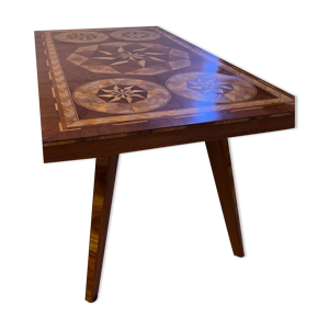 Table basse marqueterie