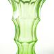 Art Deco vase, uranium glass, Bohemia, Czechoslovakia, 1930s