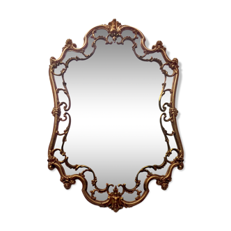 Miroir bronze à parcloses style Louis XV 63x93cm