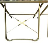 Folding chairs with floral pattern