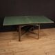 Italian design table in exotic wood from the 80s