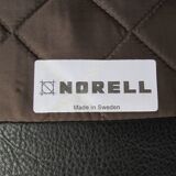 Pilot Scandinavian armchair by Arne Norell in black leather