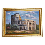 Peinture à l'huile du Colisée à Rome, XXe siècle