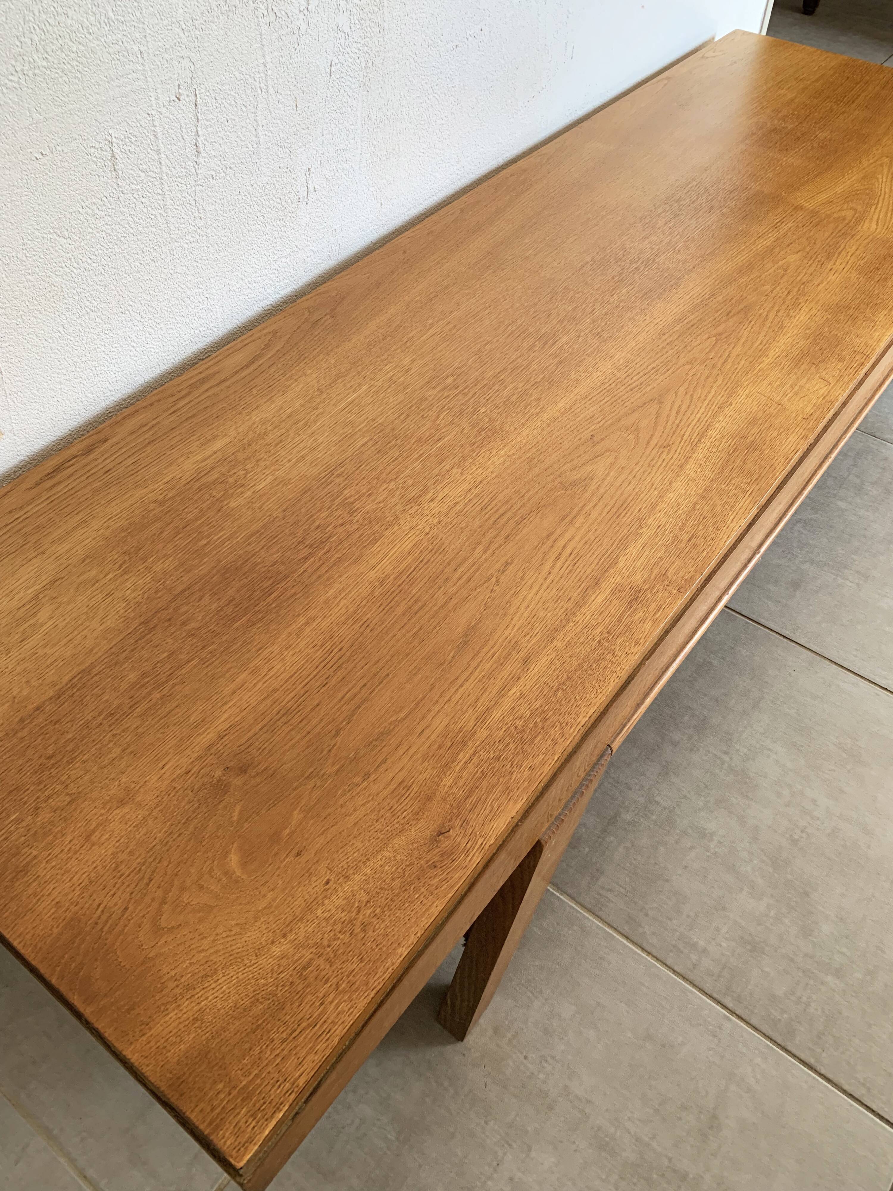 Vintage coffee table from the 60s in oak