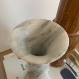 Vintage grey marble candle holder