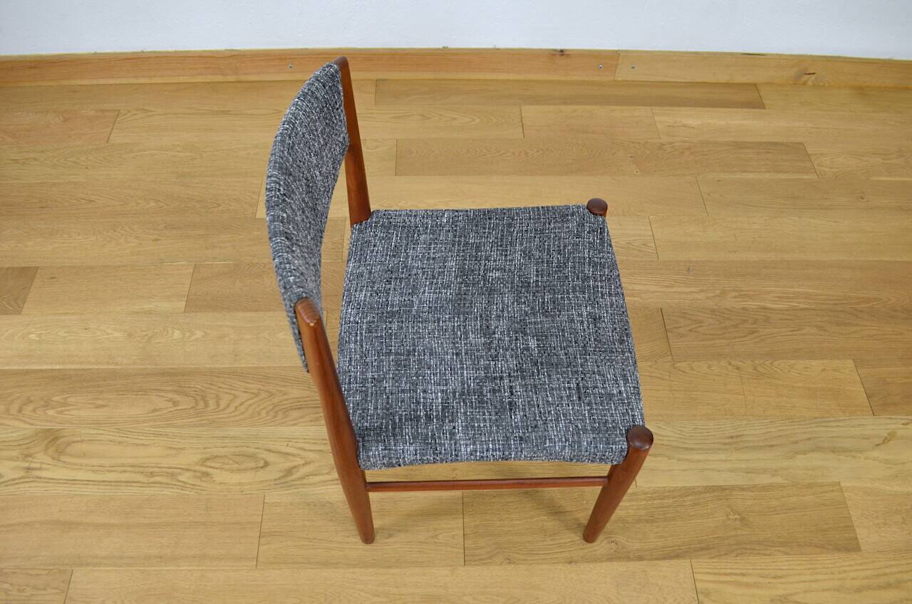 4 Vintage Scandinavian Chairs 1960 Glostrup Edition