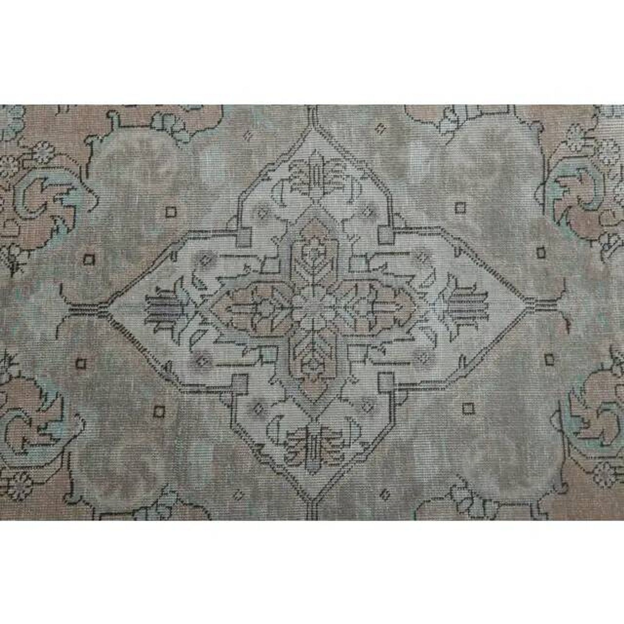 1970s Vintage Persian Handmade Wool Cotton Orange Area Rug 243x314