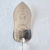Cuillère à poisson gravée en argent christofle 19ème siècle