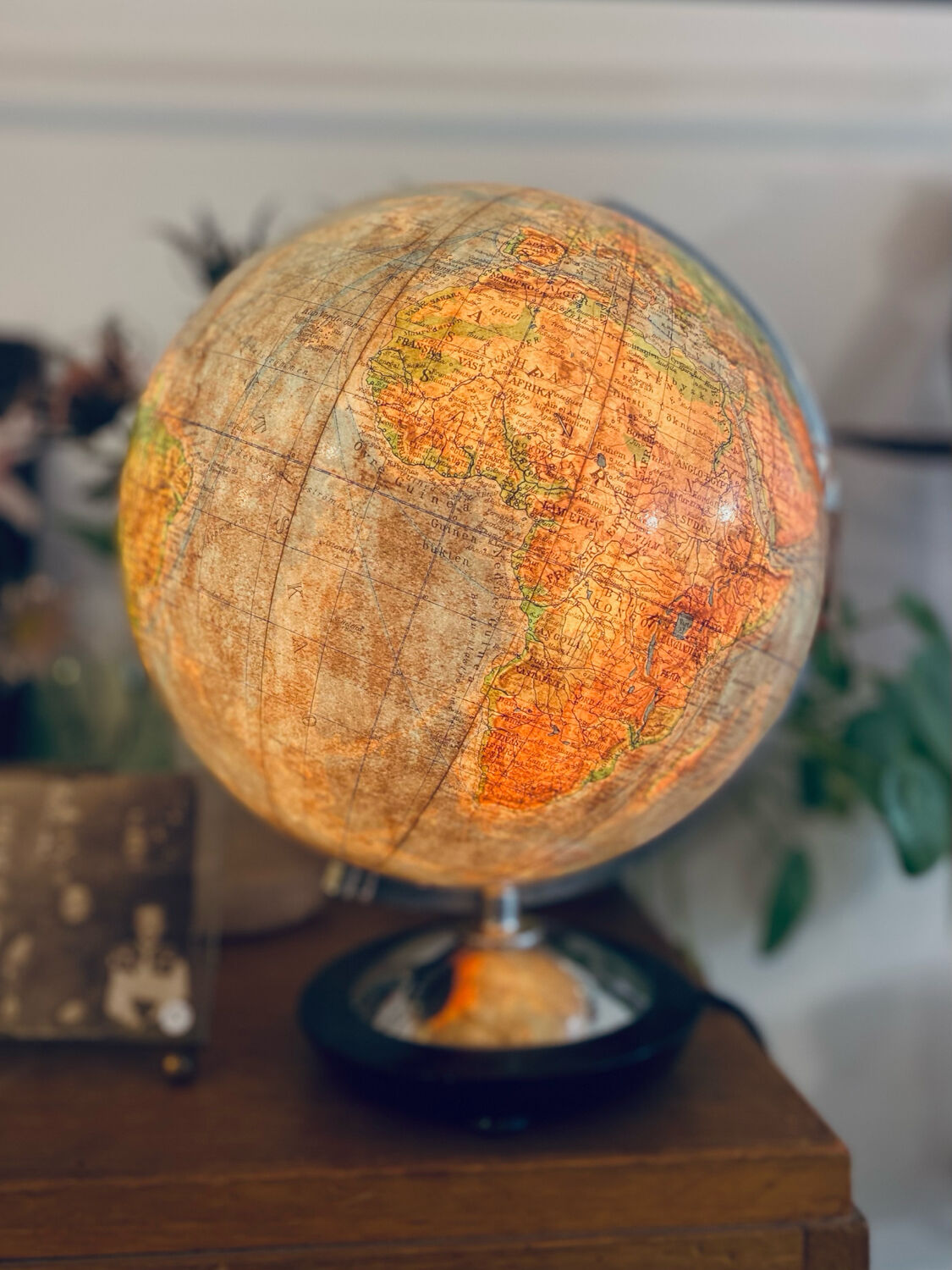 Illuminated terrestrial globe Columbus, Sweden, 1950s